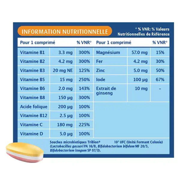 Bion 3 Vitalité Complément Alimentaire Cure 1 mois - 30 comprimés