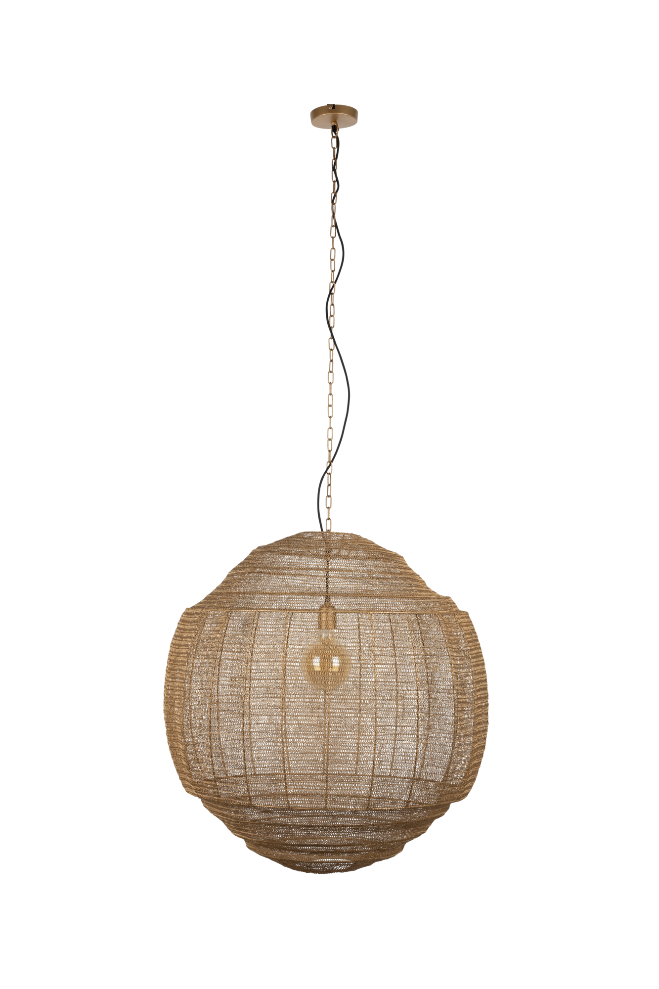 Dutchbone hanglamp Meezan Goud XL
