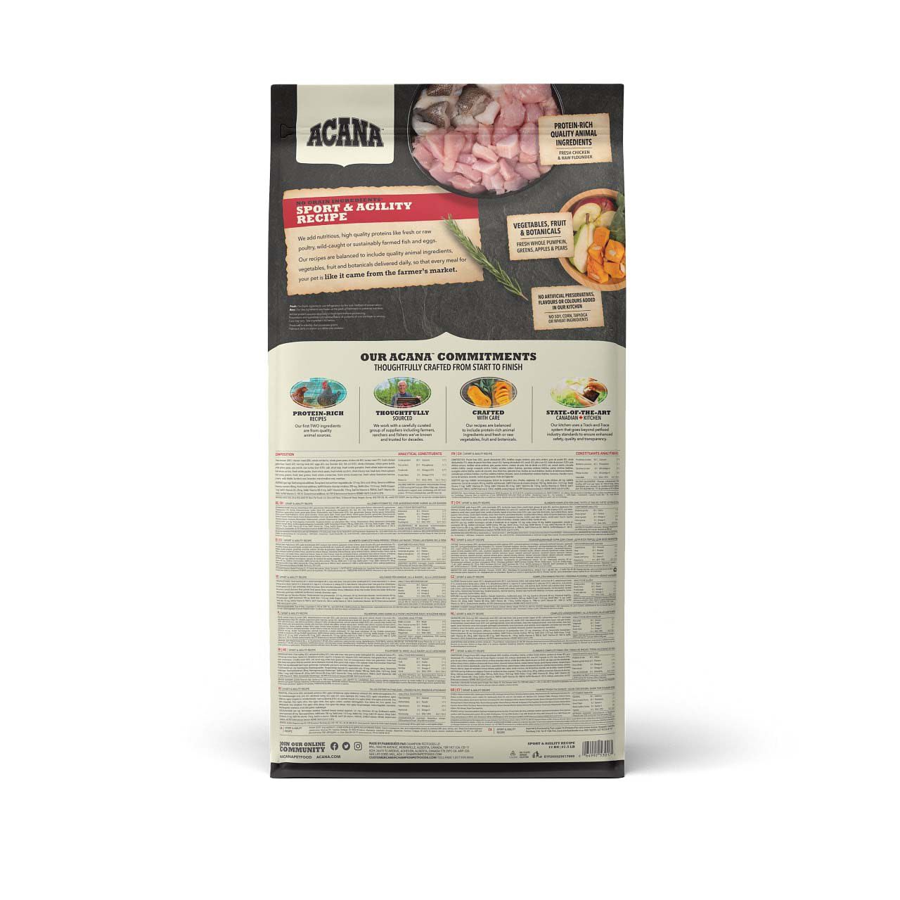Acana Dog recipe Sport & Agility - Hondenvoer - 17 Kilogram - gevogelte