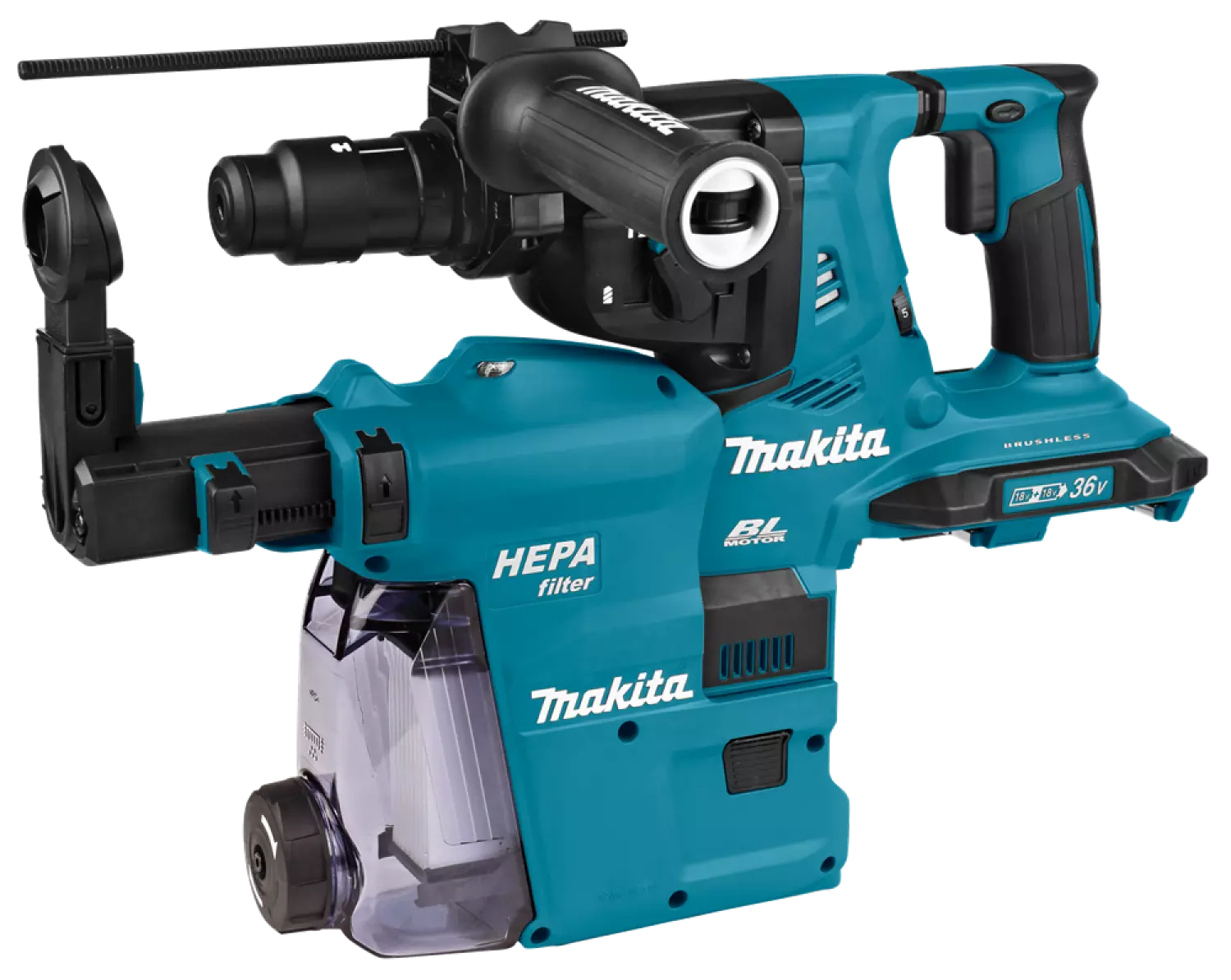 Makita DHR281ZWJ 36V (2x18V) Li-Ion Accu SDS-Plus Combihamer body in Mbox - 2,9J