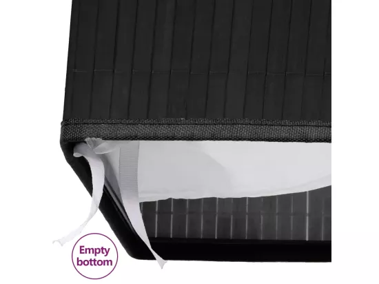 Panier à linge Bambou Noir 83 L