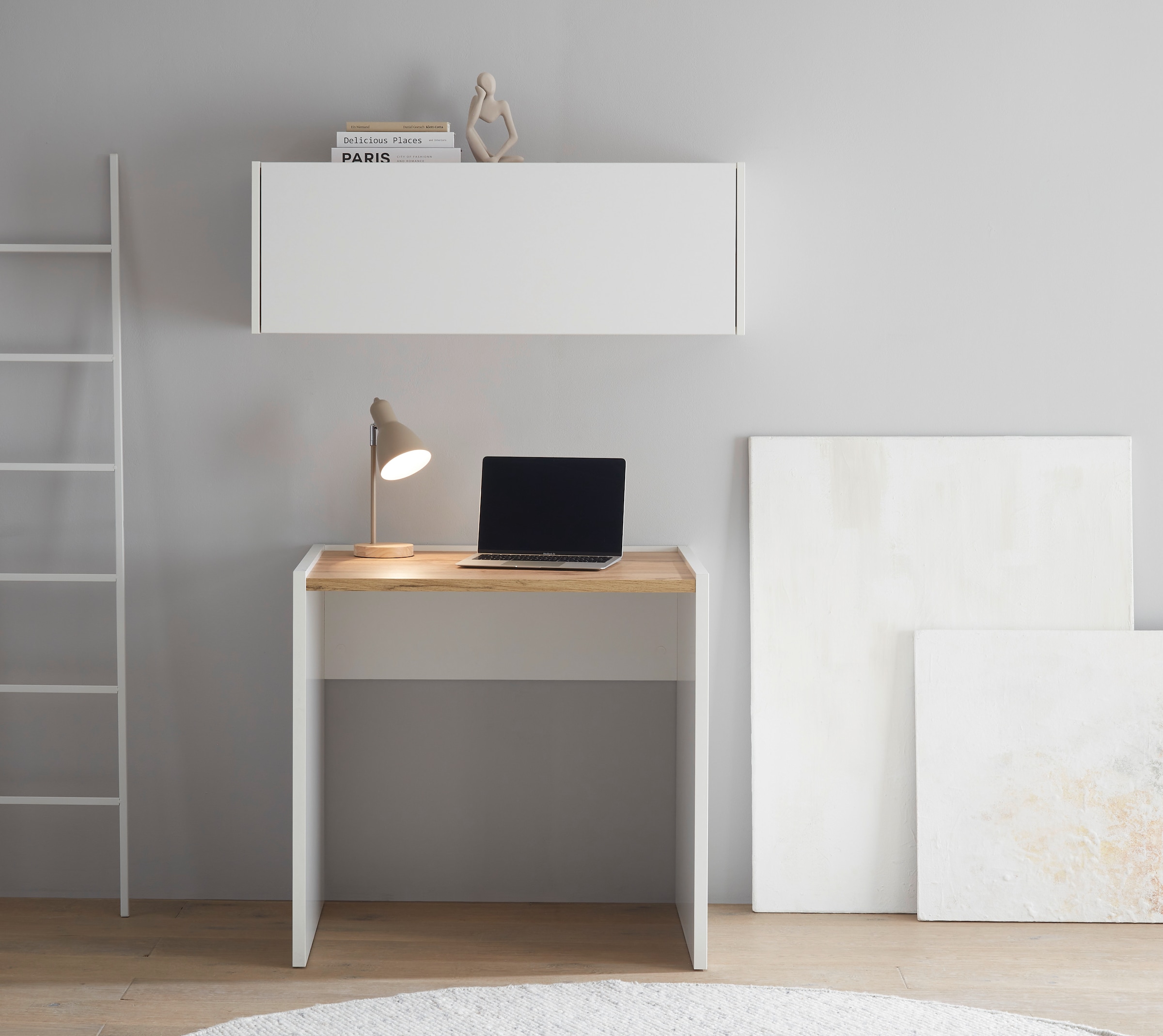 INOSIGN Schreibtisch »CiTY/GiRON« moderner Computertisch, wohnliches Home Office, Breite 80 oder 143 cm