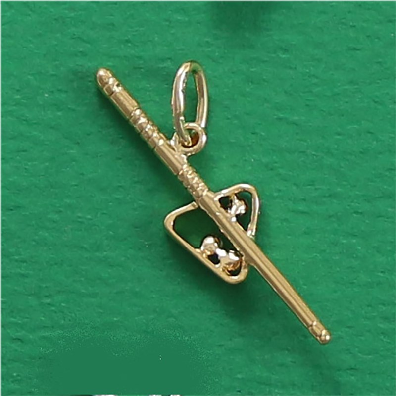 Pendentif billard - Plaqué or