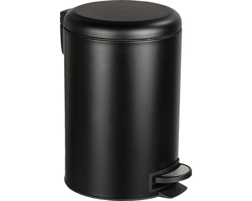 Wenko pedaalemmer Leman Easy Close 12 l mat zwart