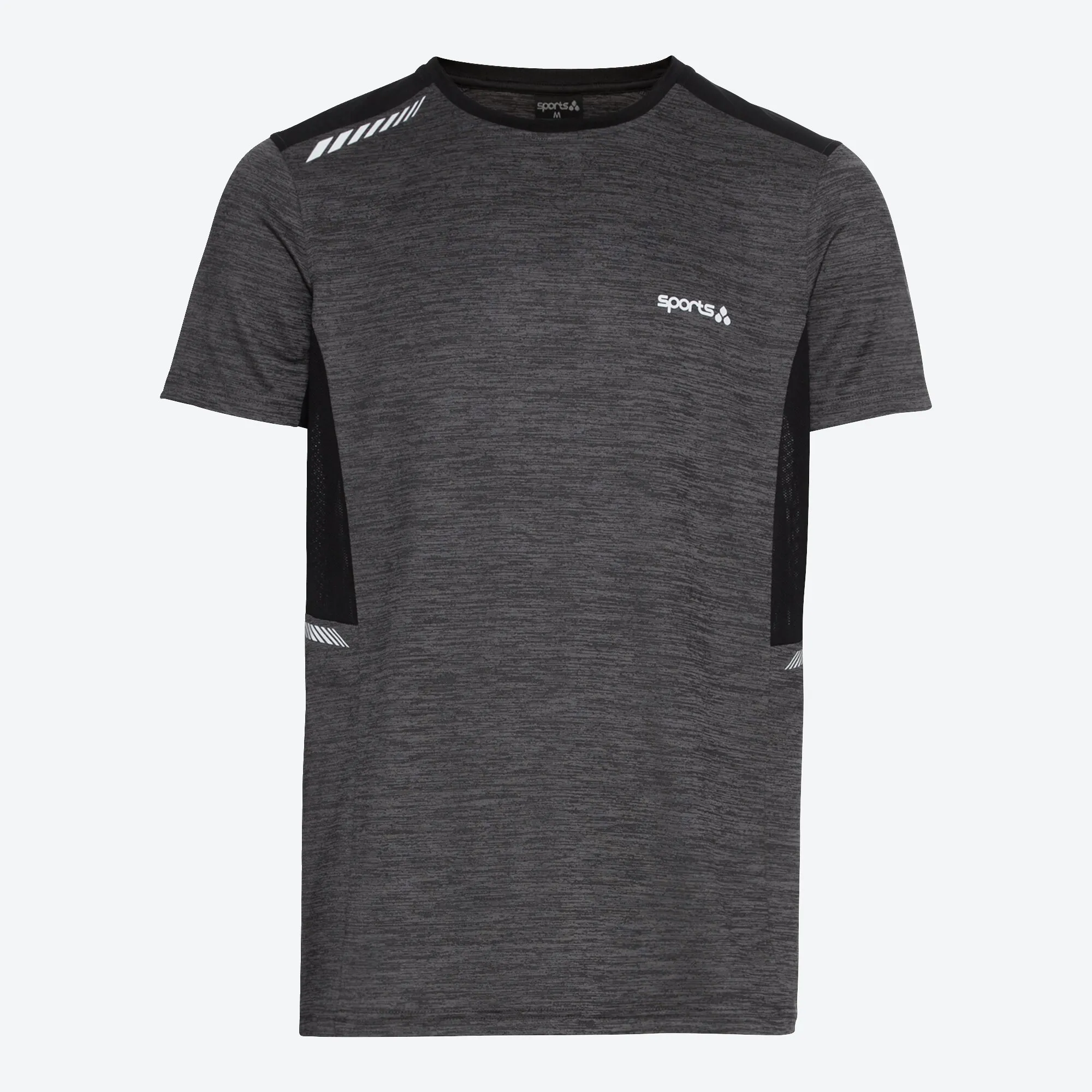 Herren-Fitness-T-Shirt mit Mesh-Einsätzen