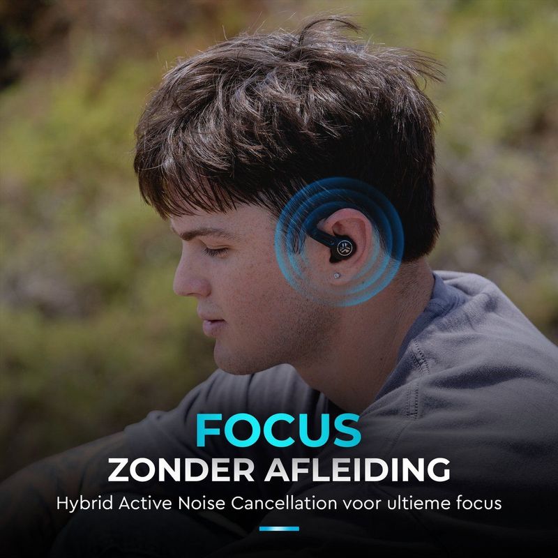 JLAB - Epic Sport ANC 3 - Draadloze Oordopjes - Zwart - Bluetooth Multipoint - 56 uur speeltijd