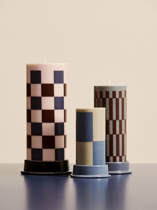 Hay Column Candle-Medium