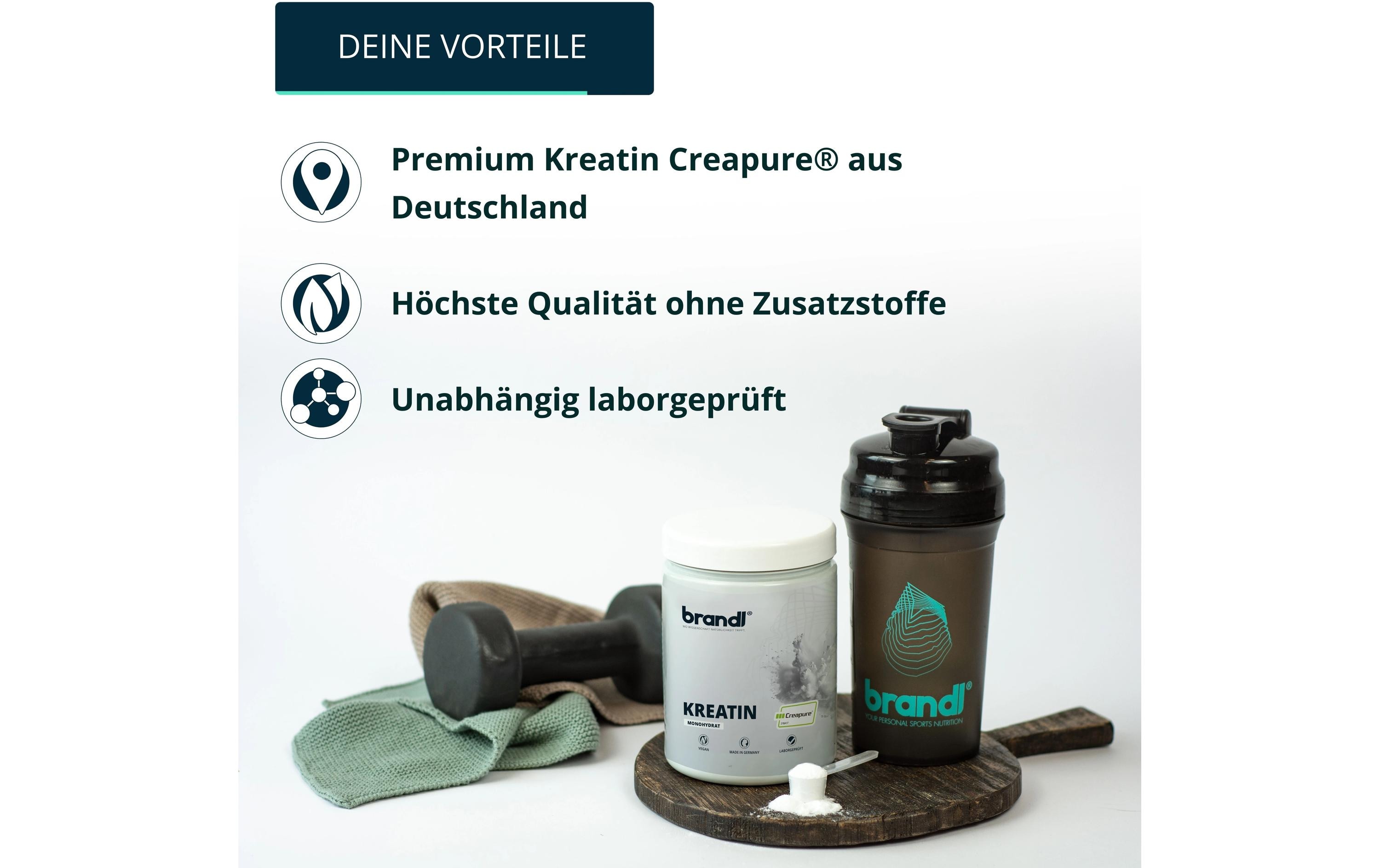 Pulver Kreatin Monohydrat Neutral 500 gKreatin-Pulver