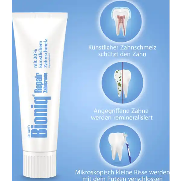 Repair-Zahncreme, fluoridfrei