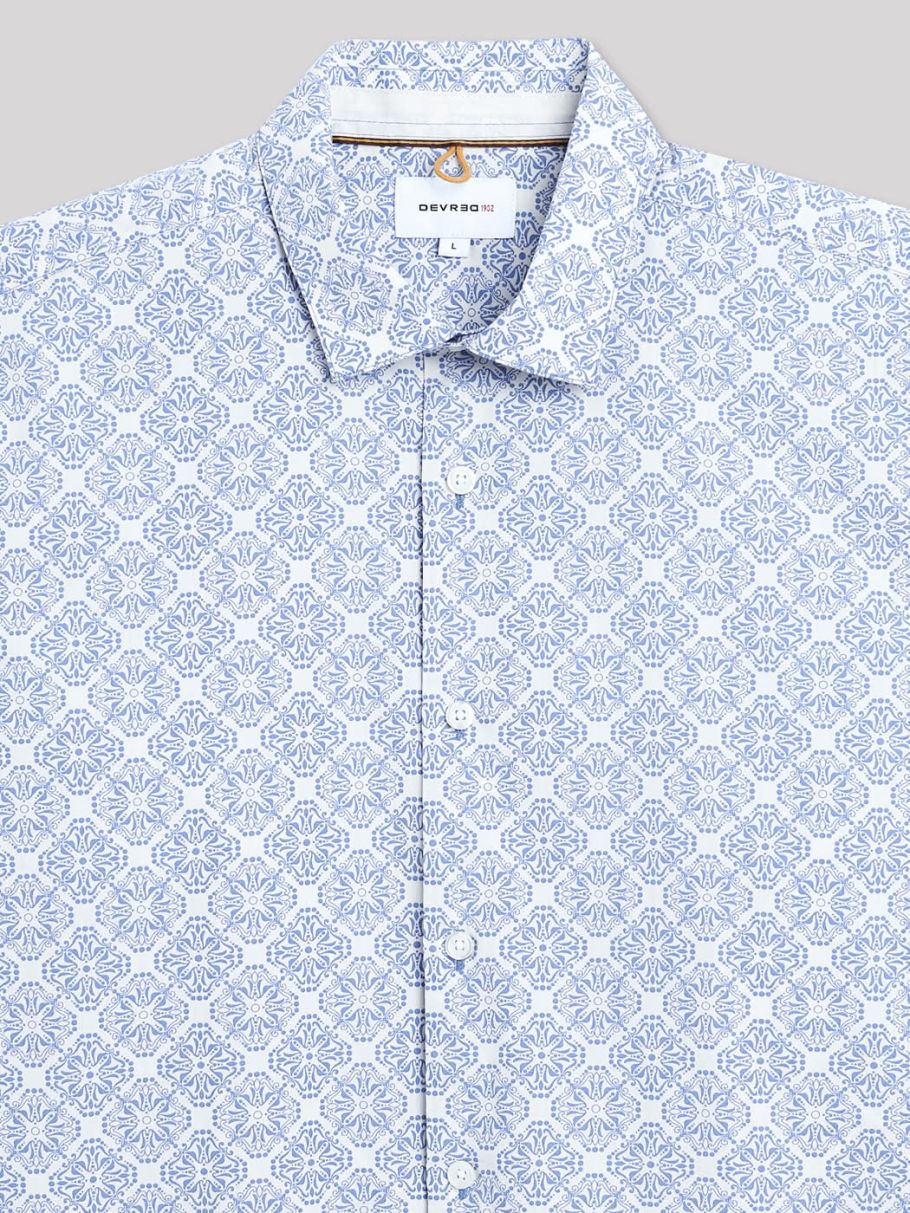 Chemise slim géométrique
