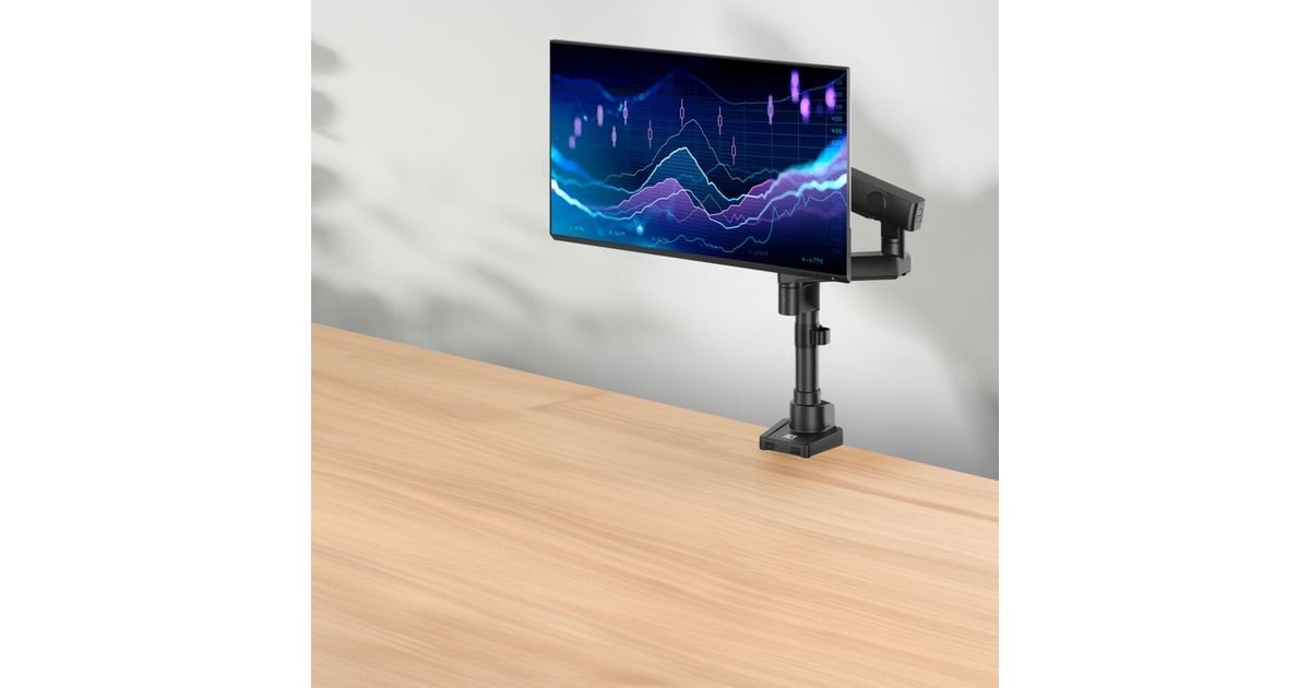 ACT ConnectivityMonitorarm office solid pro, mechanische veer, 1 monitor  (Zwart)