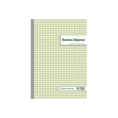Exacompta - 5 Manifolds Carnets de recettes/dépenses - 50 dupli - A4
