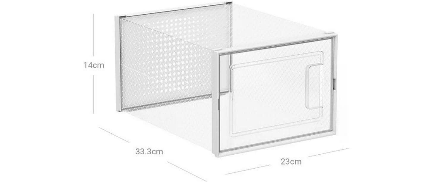 Schuhschrank stapelbar 18-er Set, TransparentSchuhboxen
