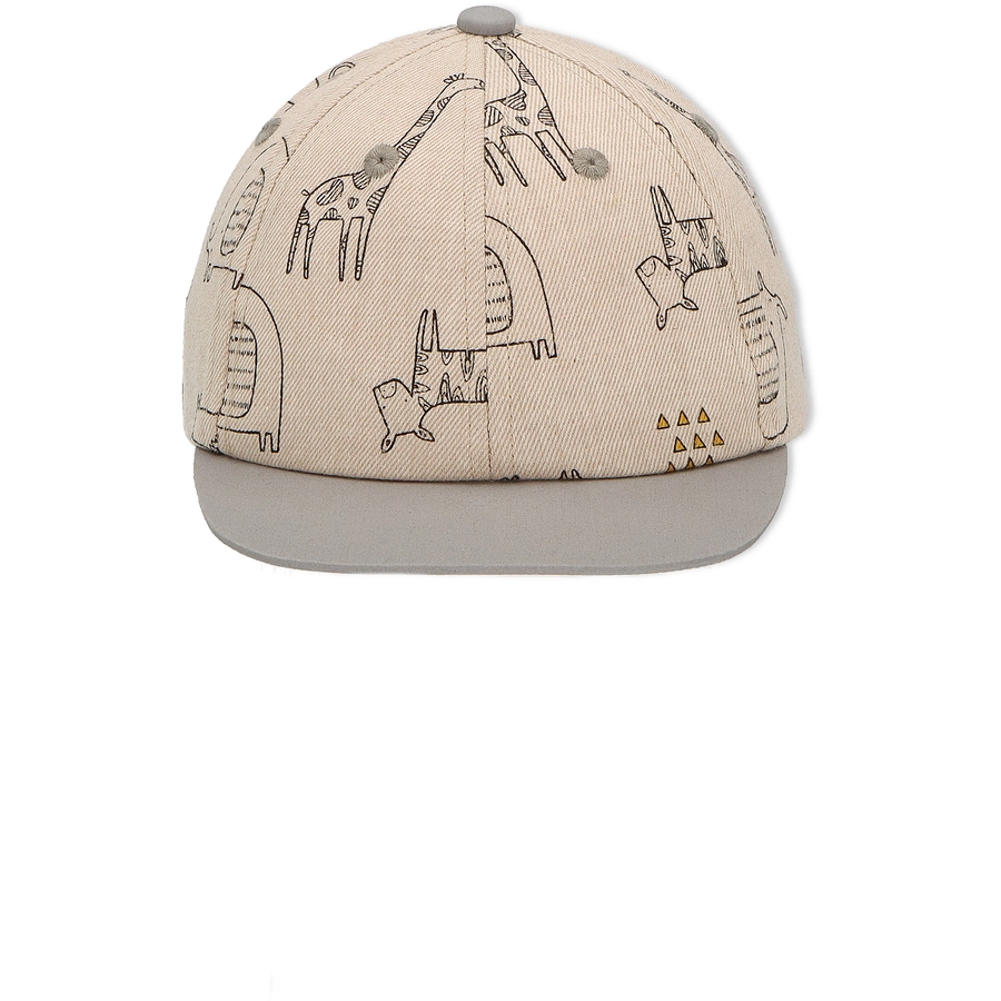 Sterntaler Baseball-Cap Safari-Tiere beige