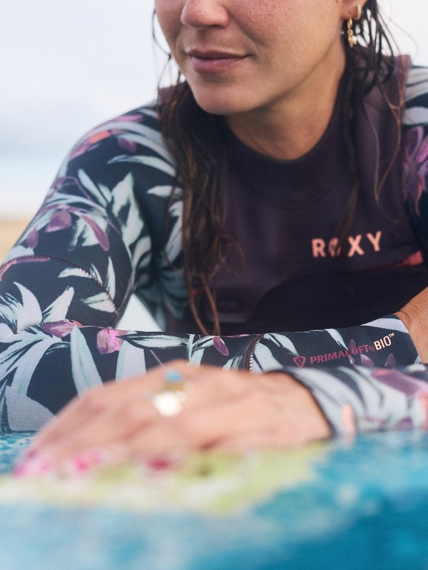 4/3 Swell Natural Combinaison de surf zip poitrine Violet Femme