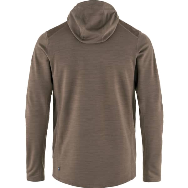 Veste polaire randonnée FJALLRAVEN KEB FLEECE HOODIE M SUEDE BROWN