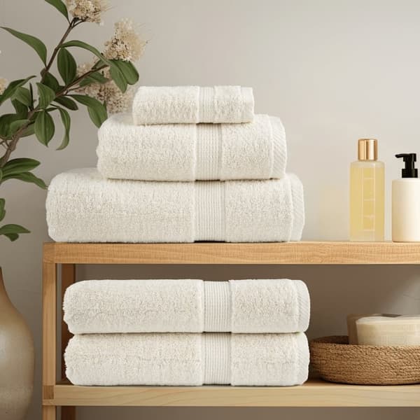 vidaXL Premium dusjhåndklær SOLUND 2 stk kremhvit 70x140cm 600 g/m2