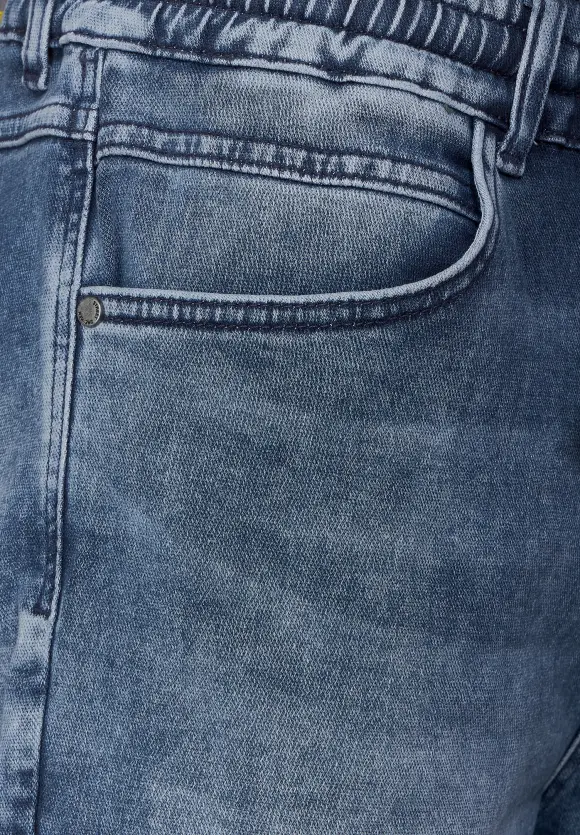 Relaxed Fit Jeansshorts - indigo blue wash
