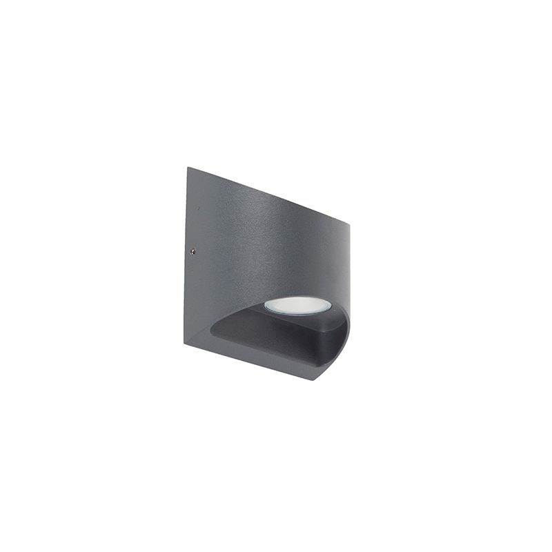 Moderne buiten wandlamp donkergrijs incl. LED 2-lichts IP54 - Mal