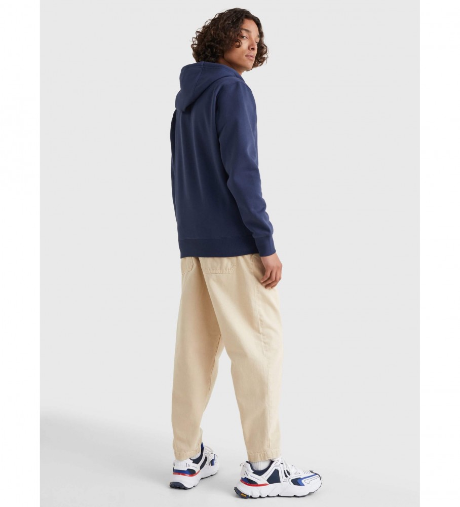 Moletom Tommy Jeans azul-marinho com capuz