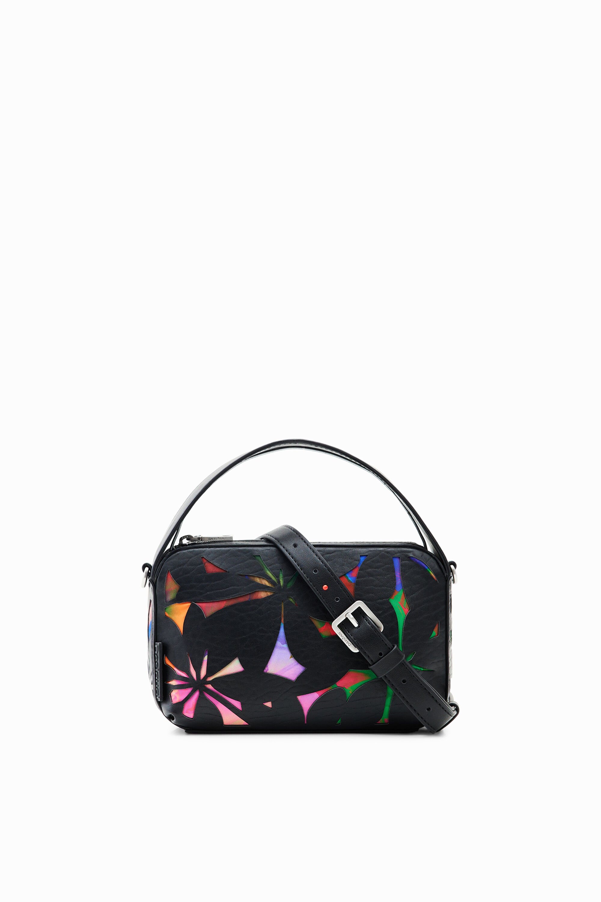 Mini sac fleurs estampées