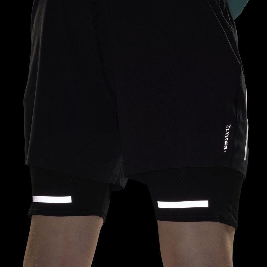 Adidas Short de running réfléchissant 2 en 1 Ultimate