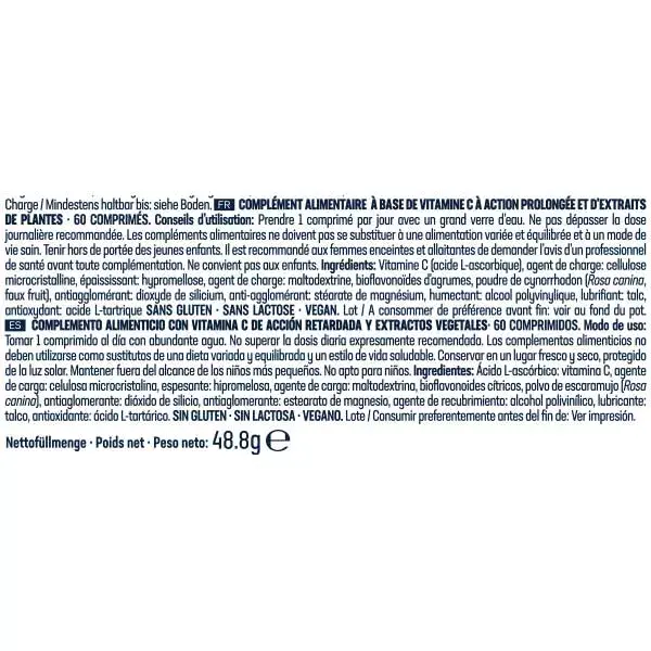 Balasense Vitamina C Rosa Mosqueta 60 comprimidos
