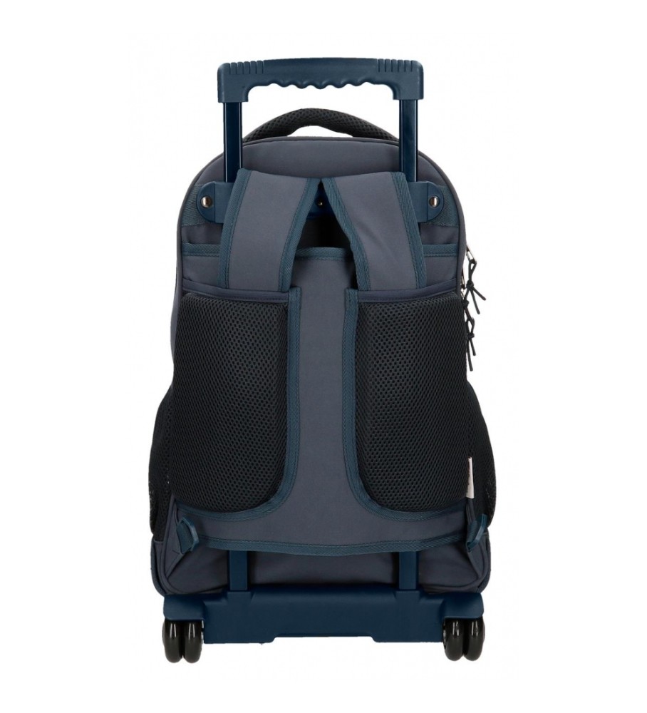 Mochila com rodas Pepe Jeans Tom 2R, cinza