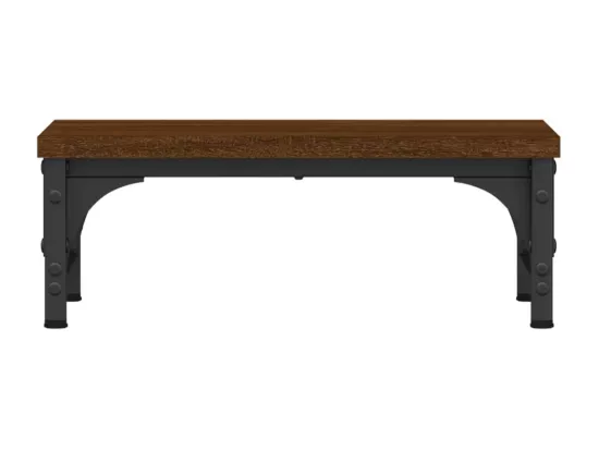 Support de moniteur chêne marron 37x23x14 cm bois d'ingénierie