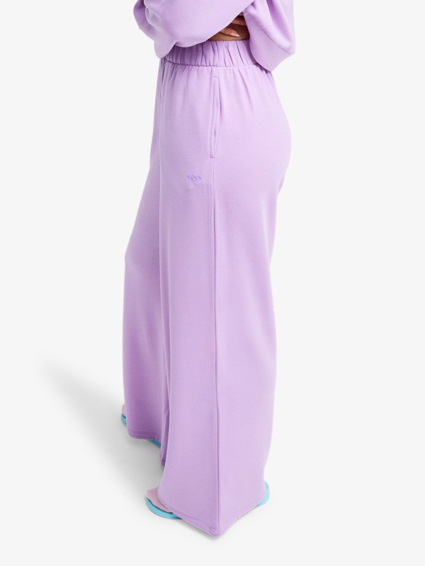 Surfing By Sunlight Pantalon de jogging à jambes larges Violet Femme