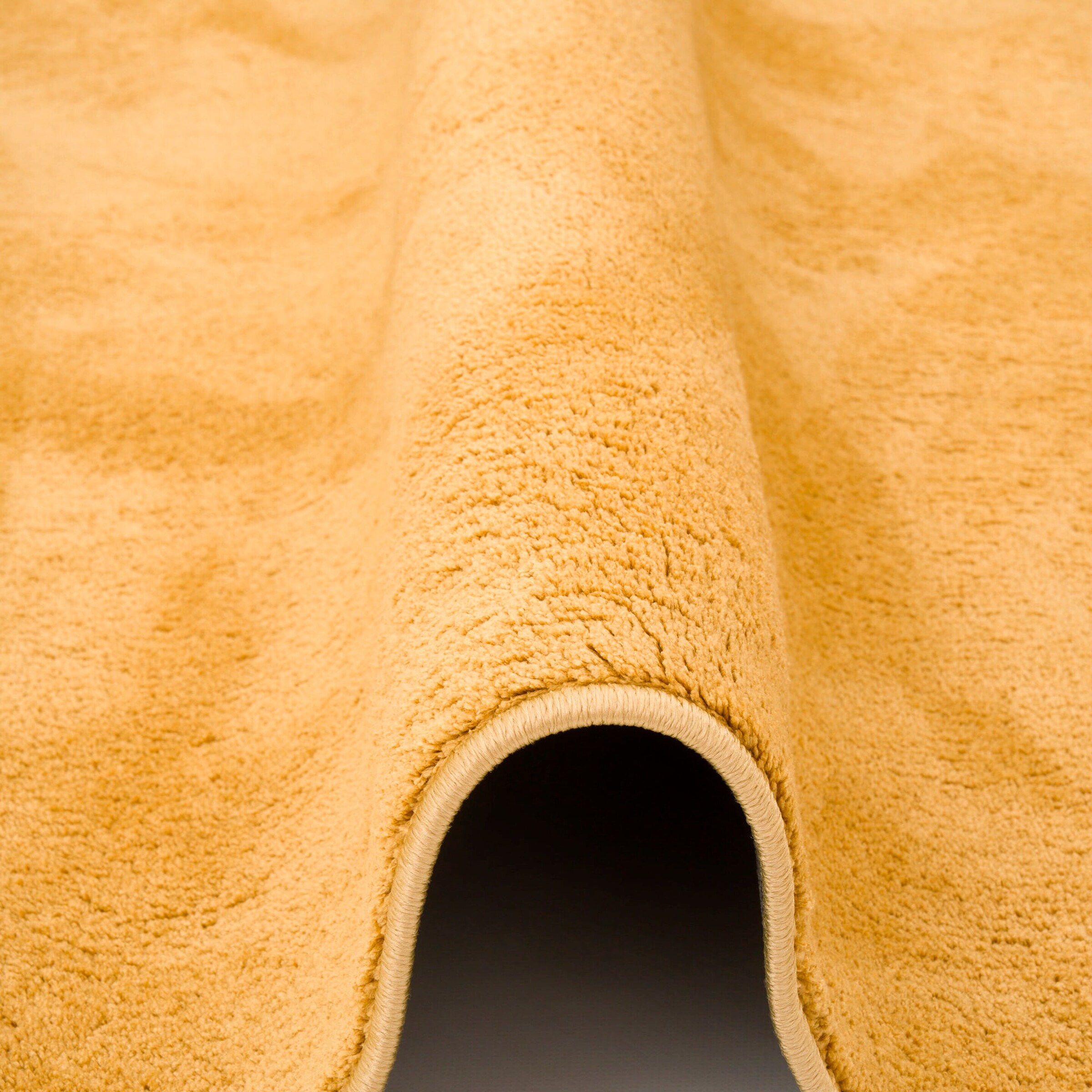 Pergamon Hochflor Langflor Teppich Super Soft Melia Kids Curry - 140x200 cm