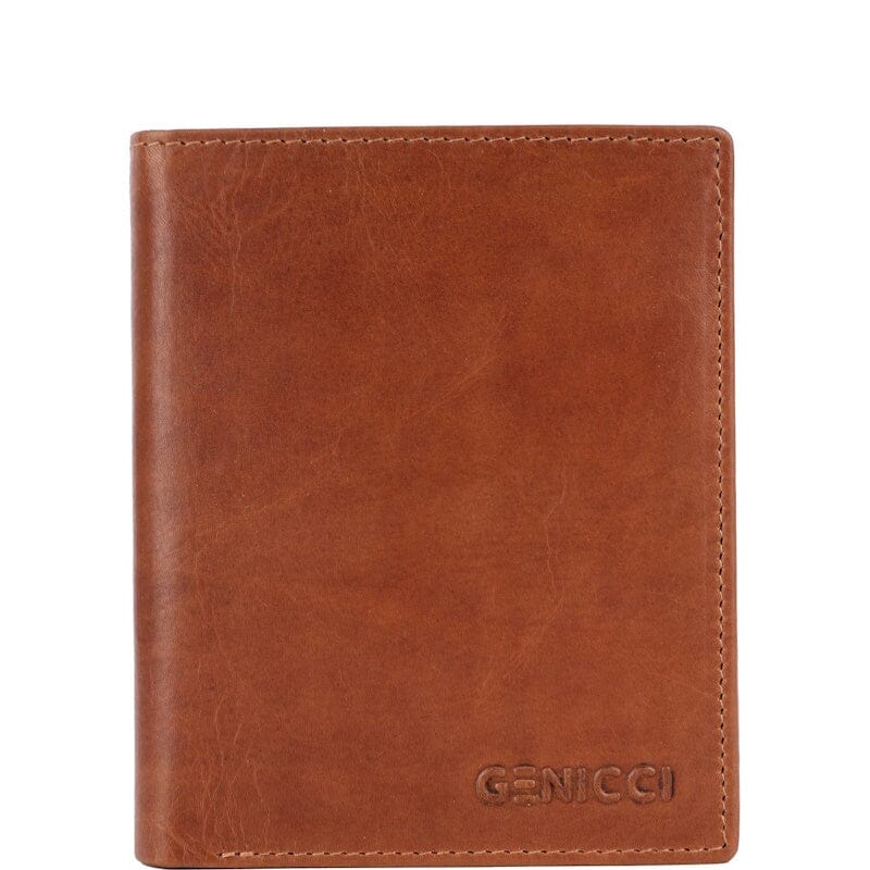 Genicci Noble Roger Heren Portemonnee Cognac