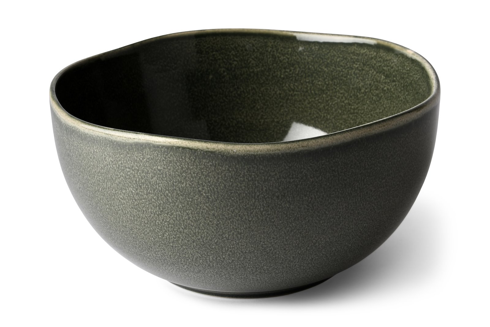 Stengods serveringsskål/salatbolle Mørk grønn Ø22,8 cm