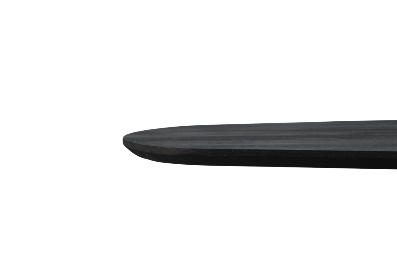 Eettafel Berlijn deens ovaal zwart 160cm