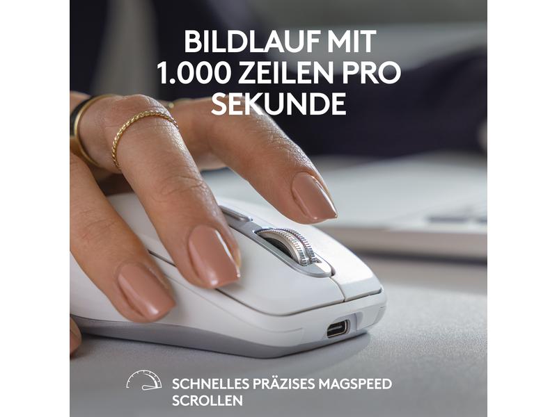 Logitech Mobile Maus MX Anywhere 3s Rose Kompakte kabellose Performance-Maus mit 8K DPI-Sensor