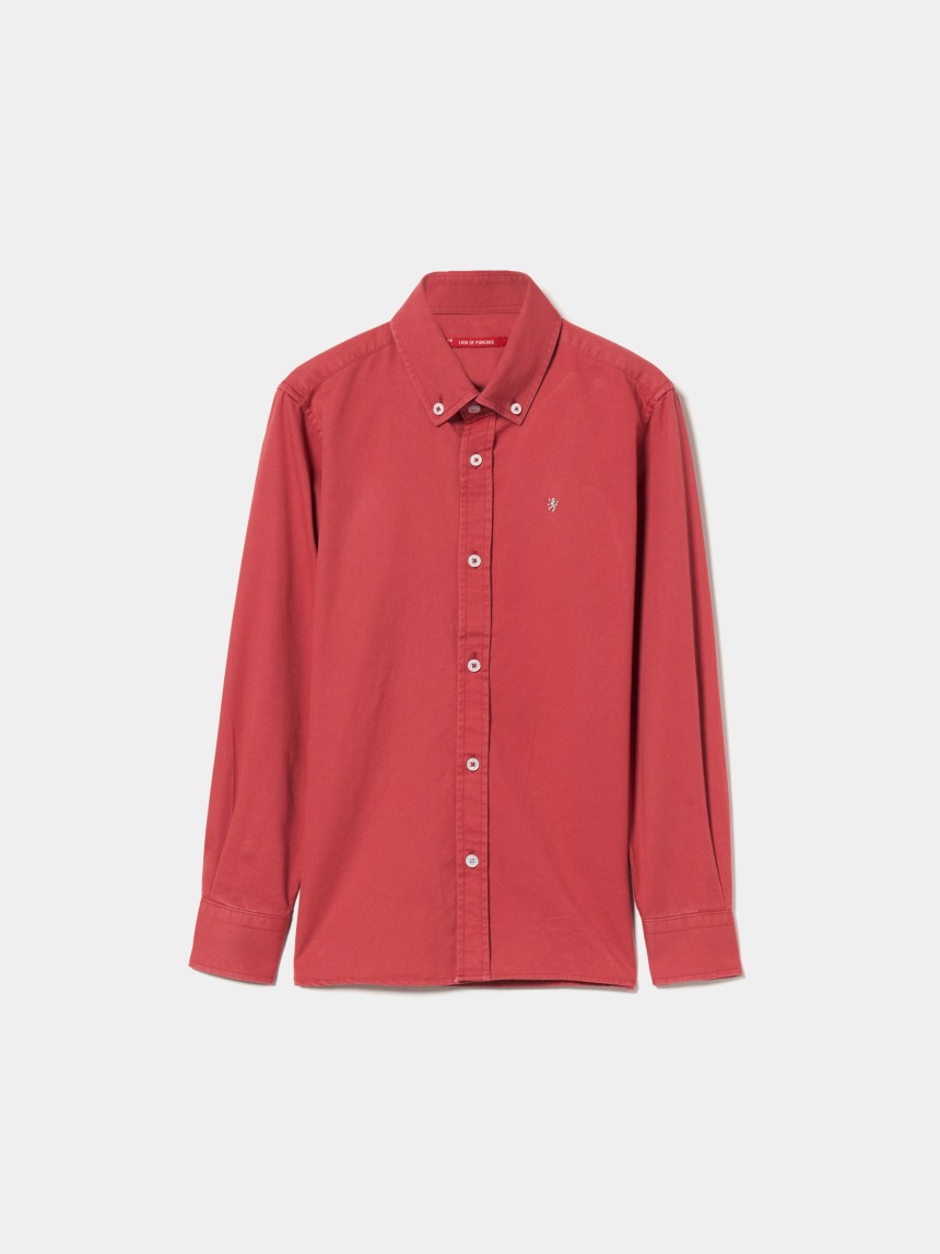 Camisa de algodão manga comprida