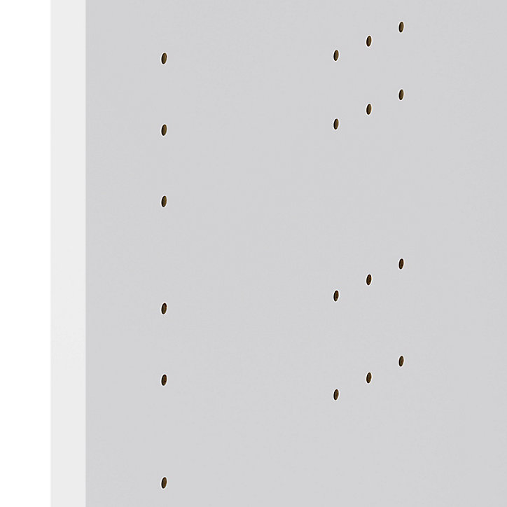 Structure pour 1/2 colonne électroménager GoodHome Caraway Blanc H. 135.1 cm x l. 60 cm