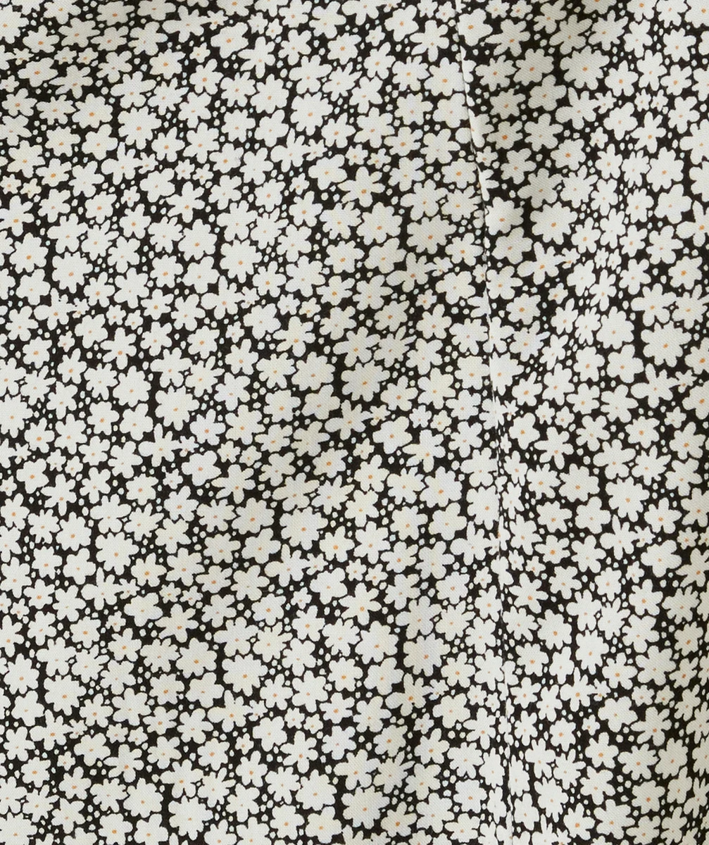 JUPE LONGUE FENDUE FILLE EN VISCOSE RESPONSABLE AVEC IMPRIMÉ FLEURI