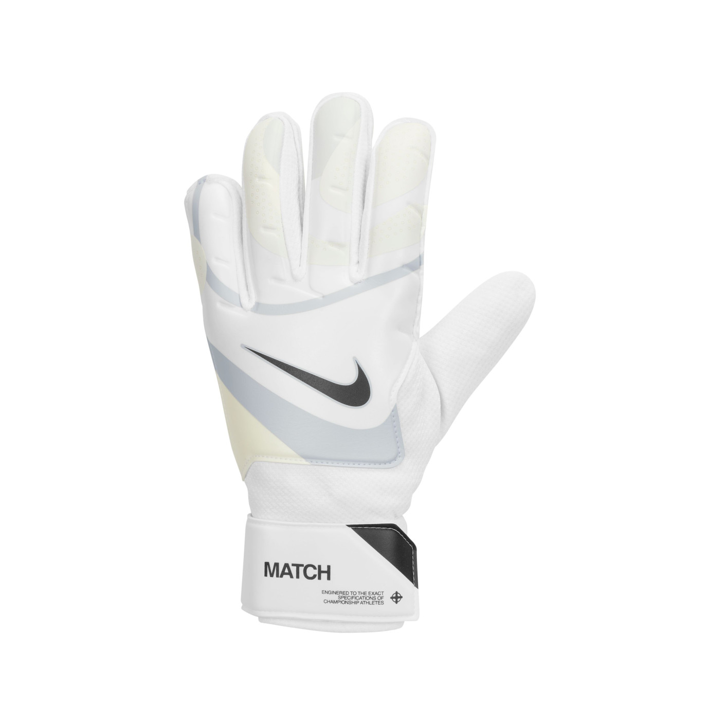 Nike Match Keepershandschoenen Wit Grijs Zwart