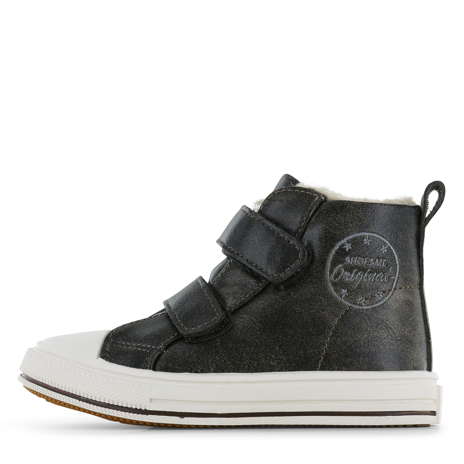 Shoesme donkerbruine hoge sneaker Microfiber leer | Sale