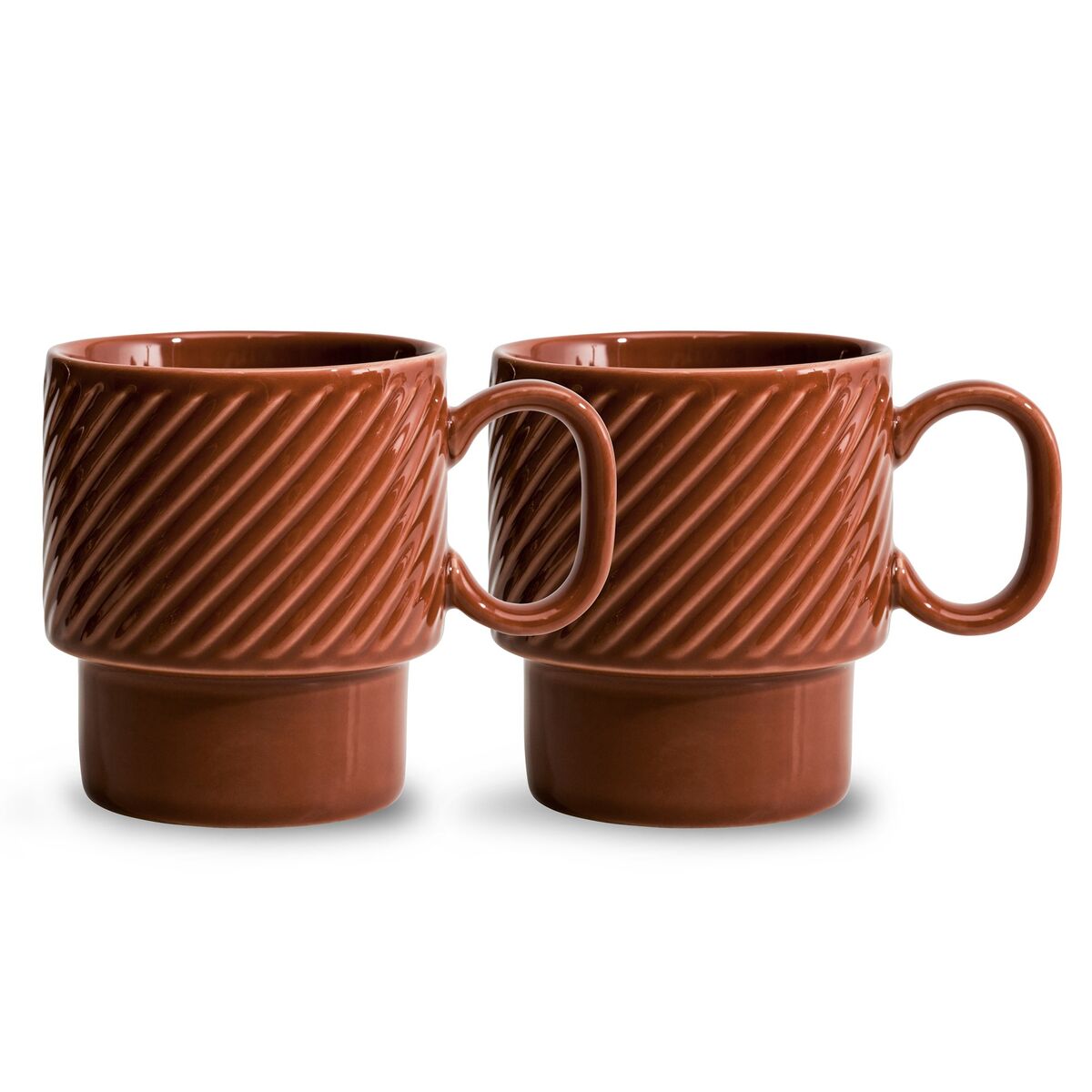 Coffee & More kaffekrus 2-pack, terracotta