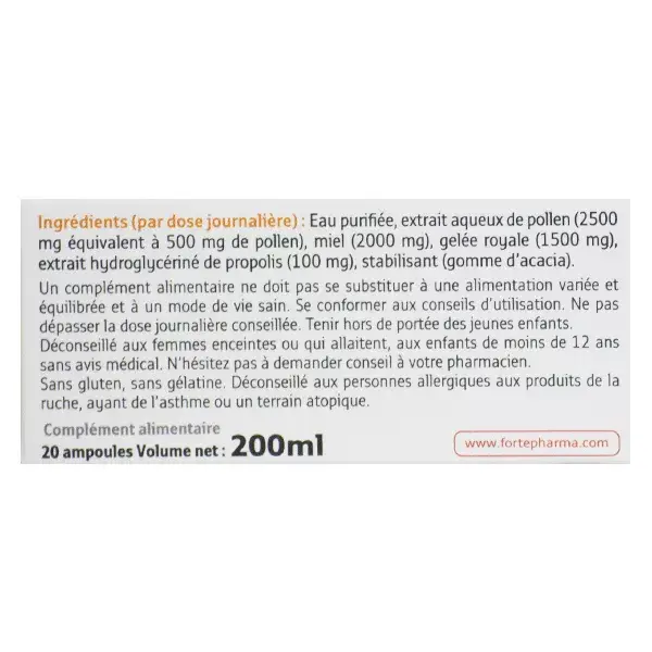 Forté Pharma Forté Royal Royal Serum 20 ampolas