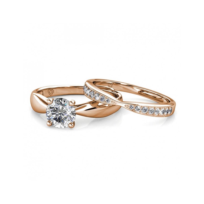 Bague Prestige - Or Rosé et Cristal