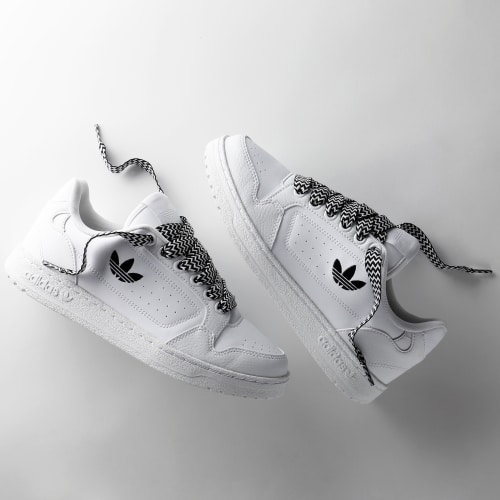 Baskets NY 90 Footwear White Core Black x Superlaced Gros Lacet Noir Blanc
