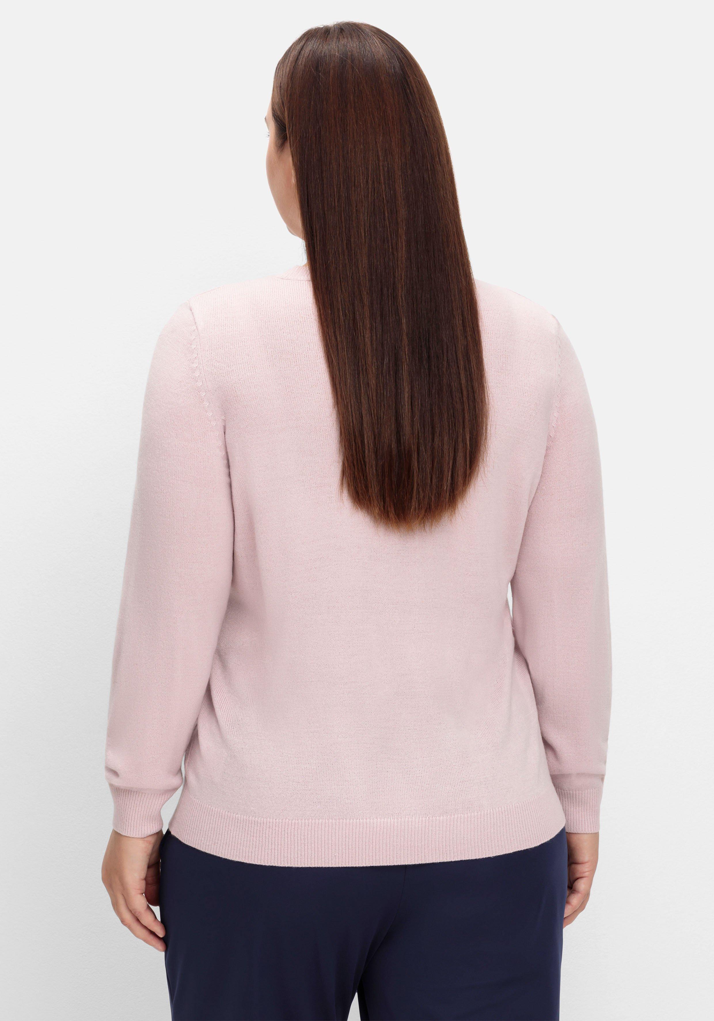 Pullover mit gerippten Abschlüssen