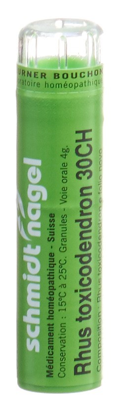 SCHMIDT-NAGEL Rhus Toxicodendron Gran 30 CH 4 g