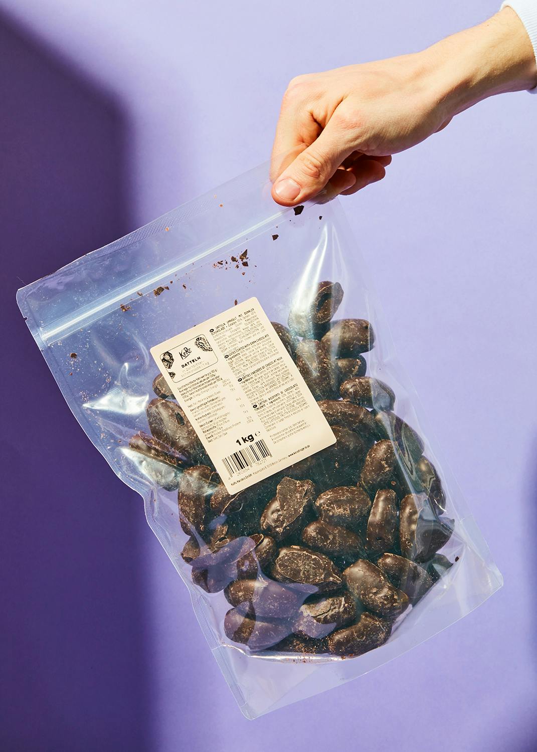 Datteln in Zartbitterschokolade 1 kg