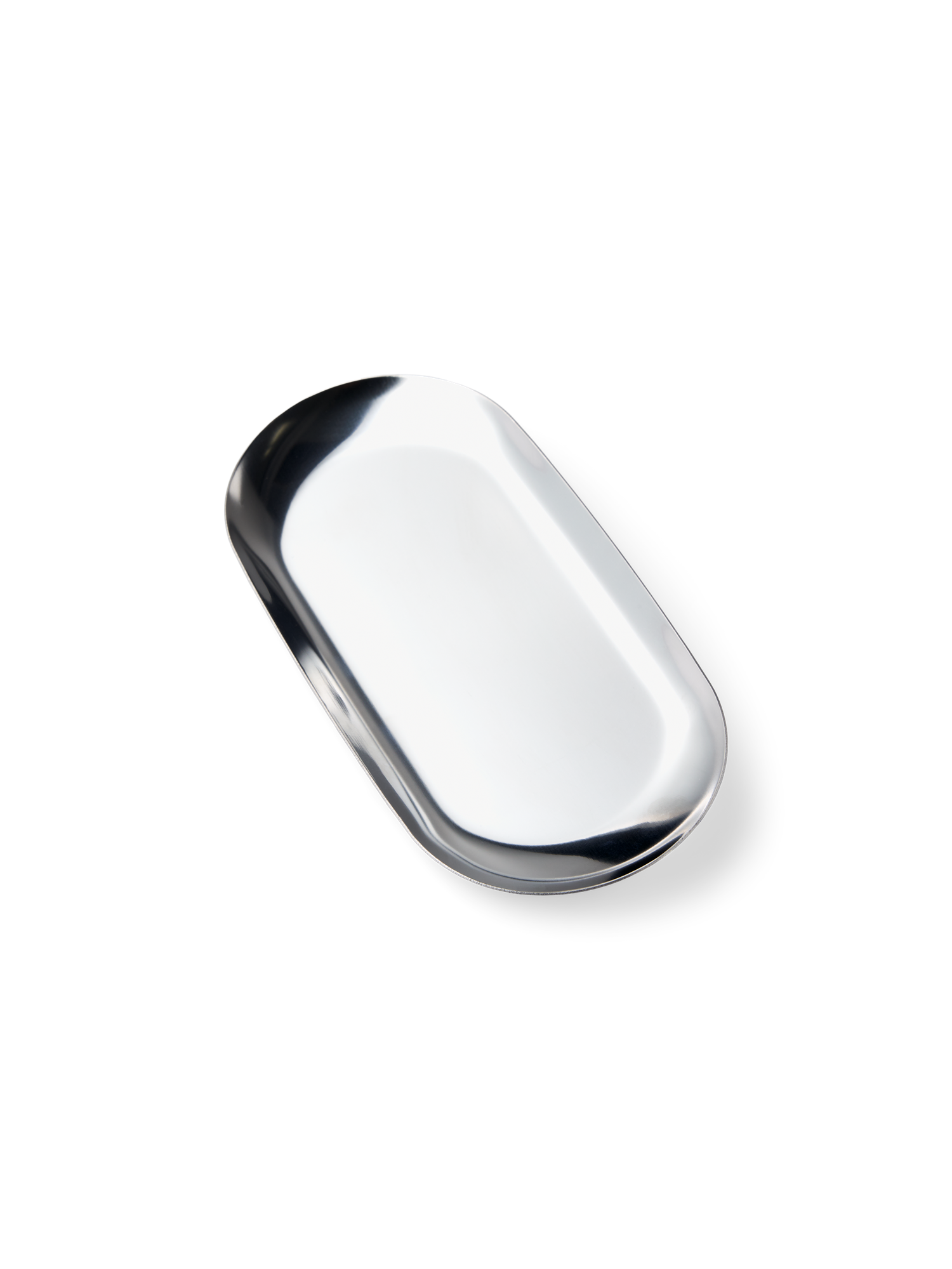 Dekorativ platte | Metal. 17,9 x 8,5 cm. | Silver