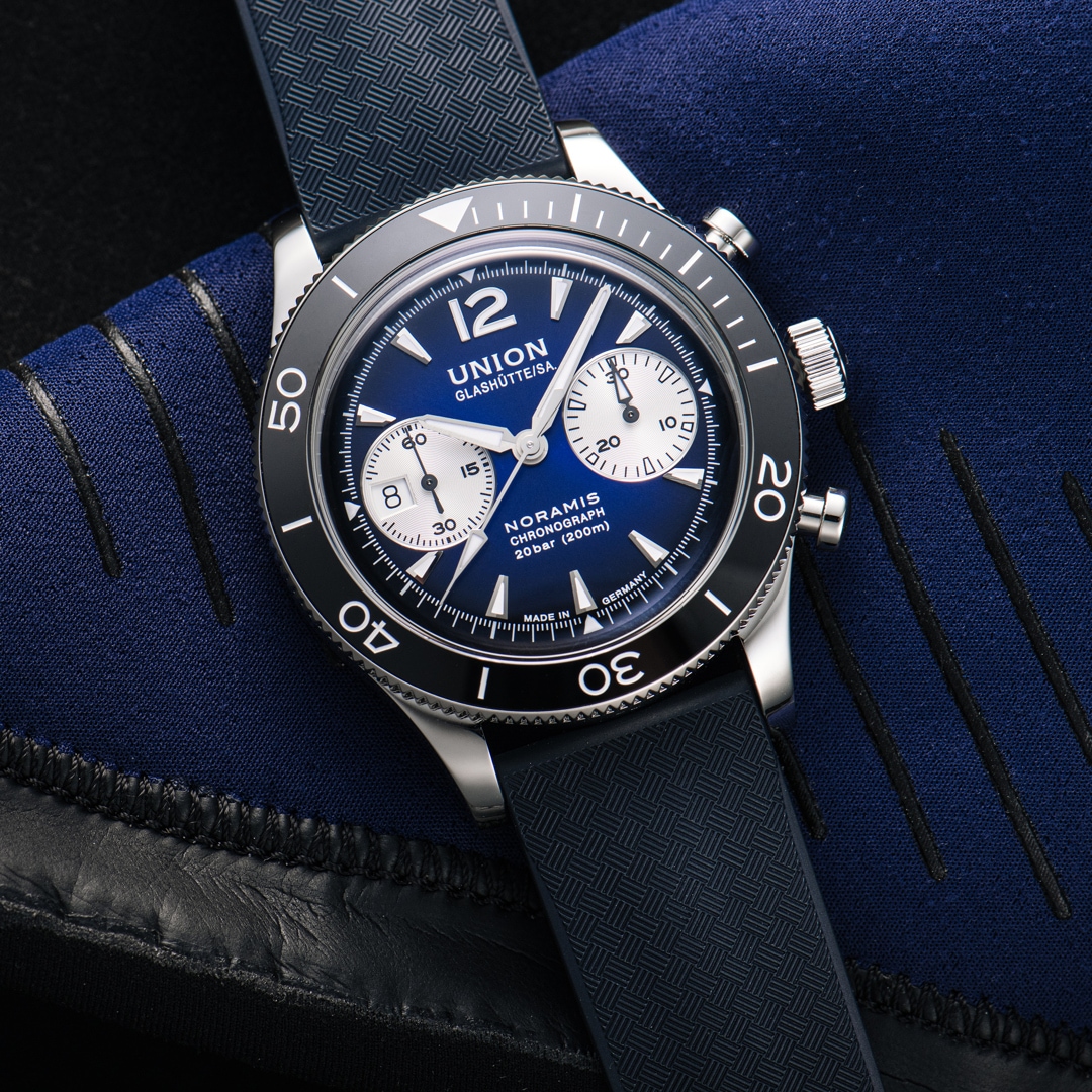 Union Glashütte Noramis Chronograph Sport Automatik Blau