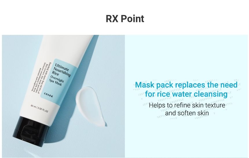 COSRX - Ultieme Voedende Rijst Nacht Spa Masker